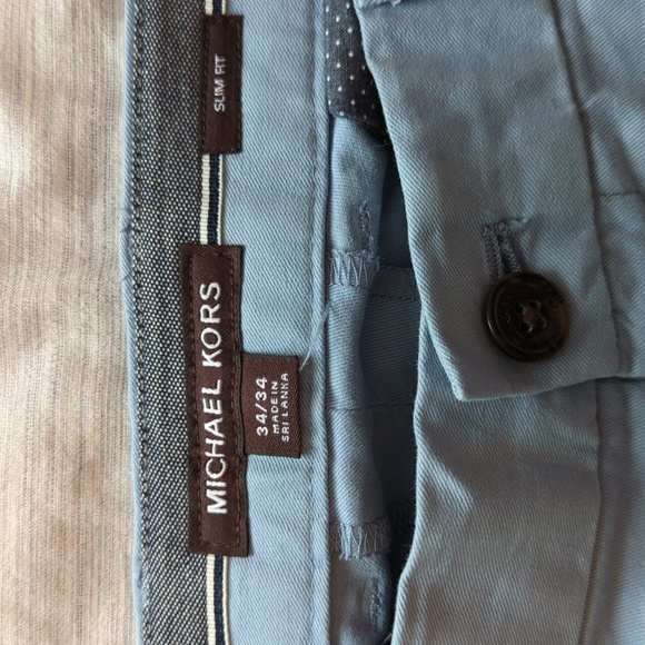 Michael Kors Powder Blue Chinos - Picture 2 of 2